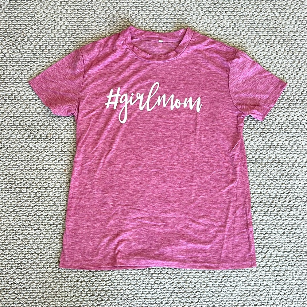 # GIRL MOM Mauve pink t-shirt size M